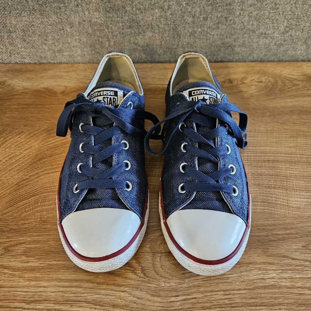 Converse Sneakers Blue With Shimmer women Size 8.5